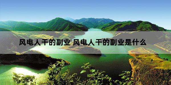 风电人干的副业 风电人干的副业是什么
